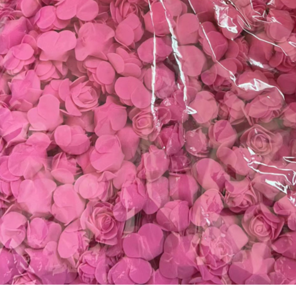Artificial Roses Hot Pink | Foam Roses 3.5 CM Pack 100 Artificial Roses Hot Pink | Foam Roses 3.5 CM Pack 100